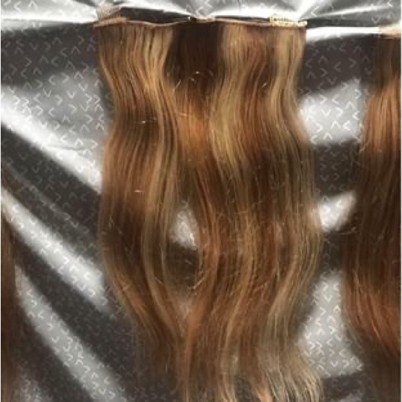 100% real human hair blond hair extensions - Picture 3 of 6
